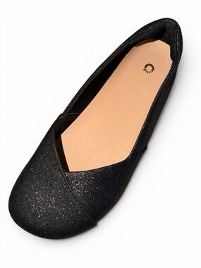 Xero Black Glitter Sparkle Ballet Flat Phoenix Shoe barefoot comfort 6.5